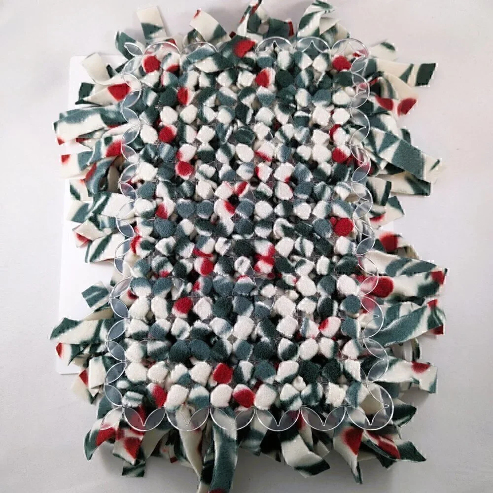 NEW Dog/Cat Snuffle Mat - Forest Green/Red Berry #23